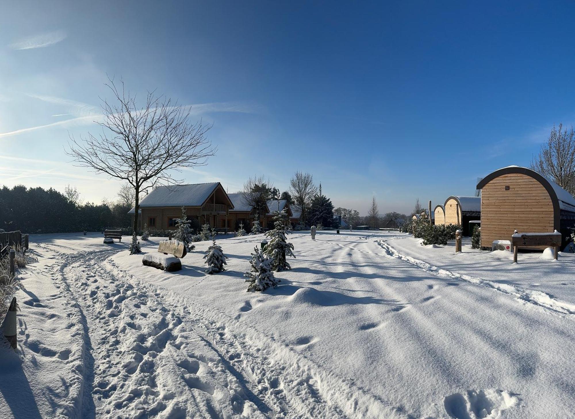 Boomstamhuis High Chaparral Oorsbeek Esterno foto